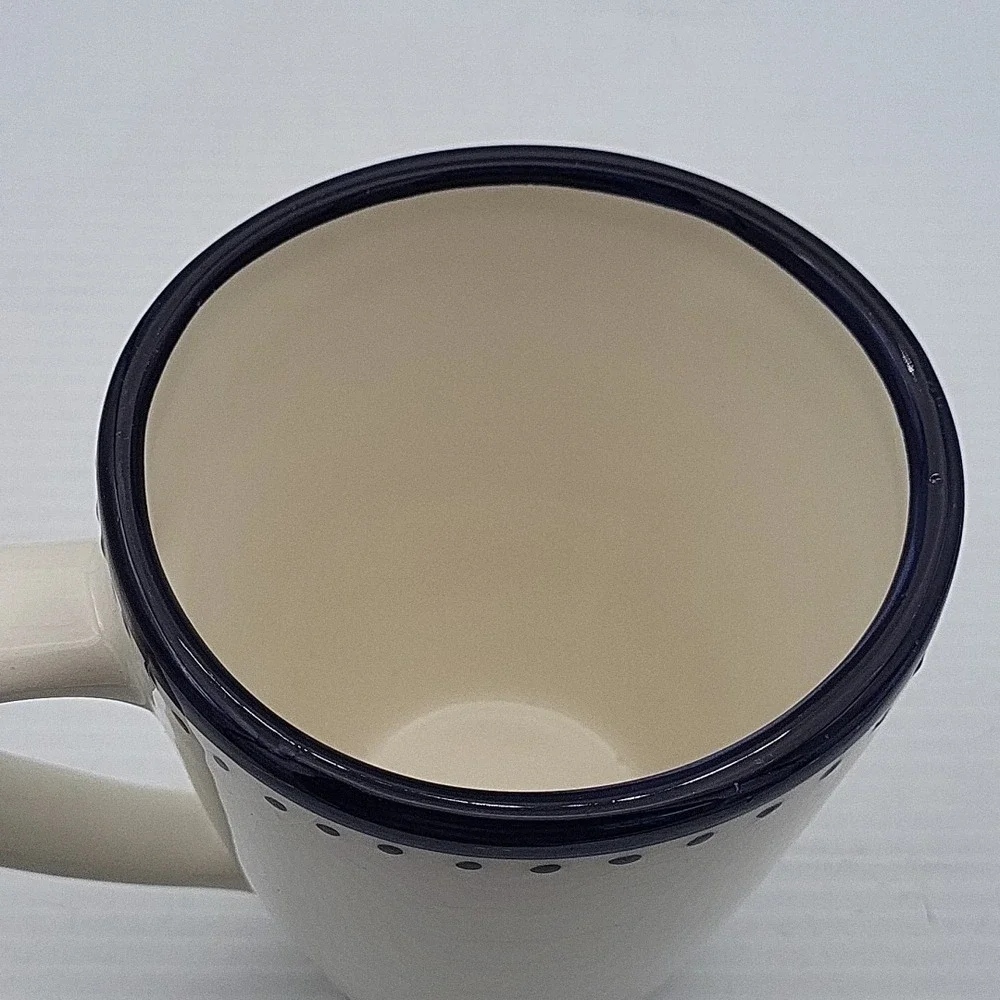 POTTERY‎ BARN TIBURON BLUE CIRCLES Coffe Mug